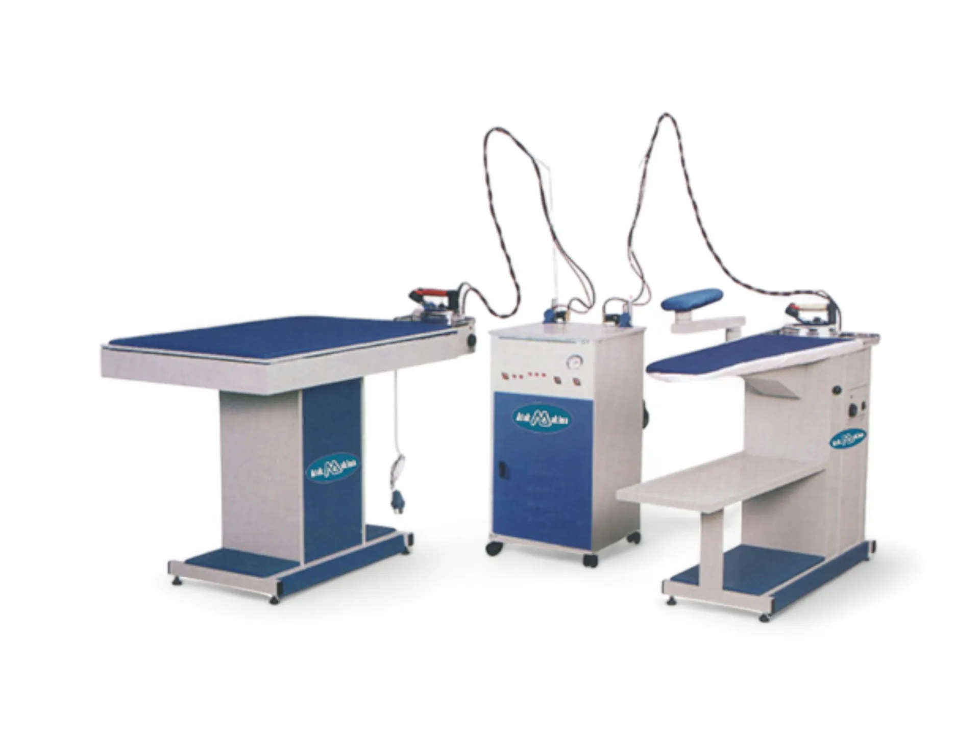 Ironing Table, Spotting Unit and Steam Boiler